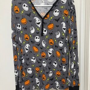 Little sleepies nightmare before Christmas long sleeve pajama top